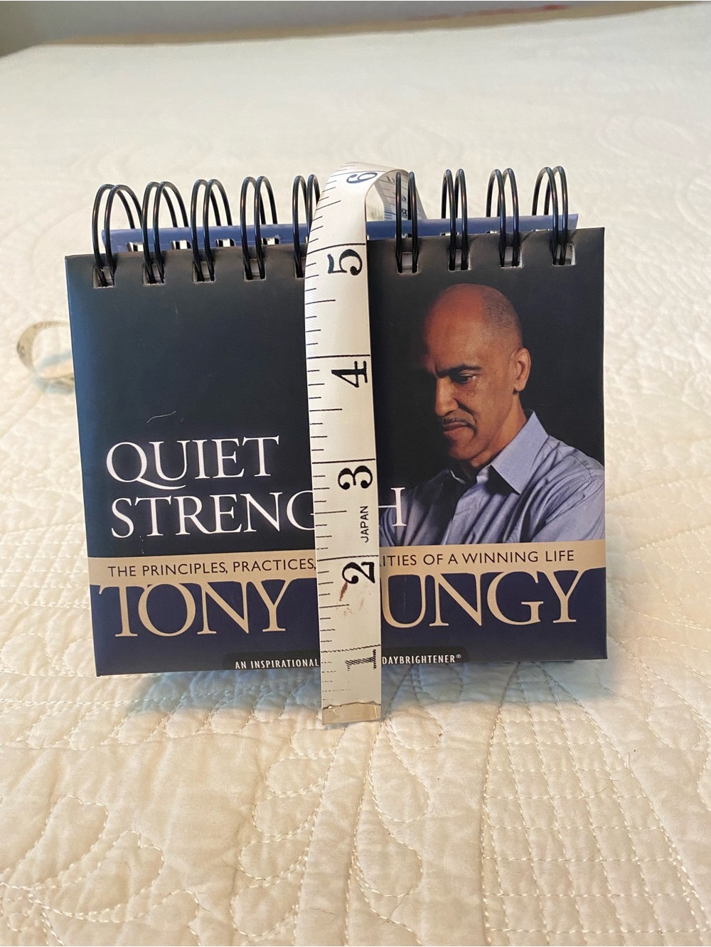 Tony Dungy Quiet Strength Desk Flip Calendar - Navy - Picture 9 of 11